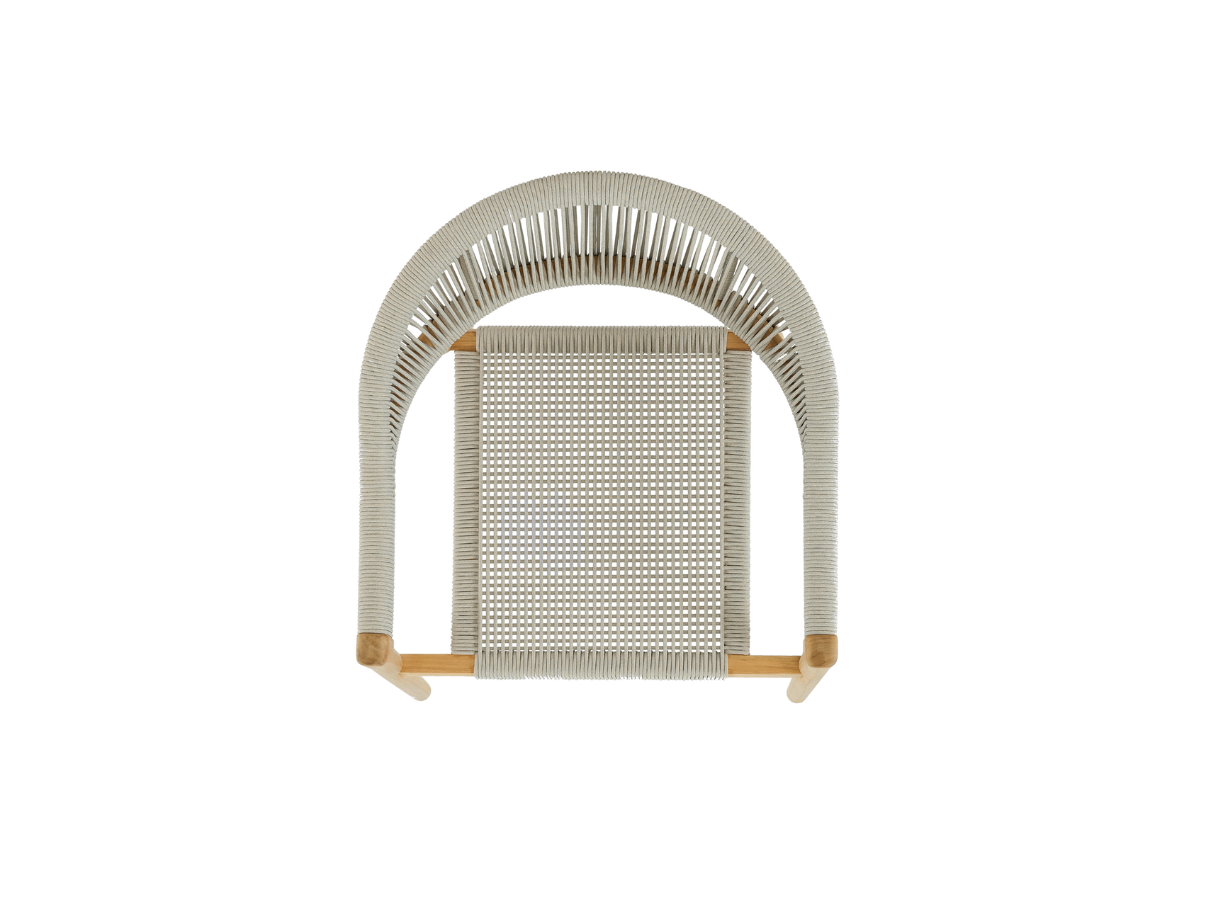 Klint Teak Grey Outdoor Rope Dining Stacking Armchair (Set of 4) - Ornate Home