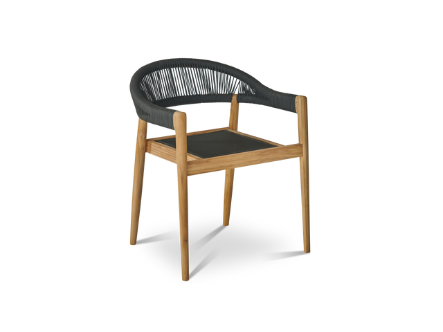 Klint Teak Outdoor Dining Stacking Armchair (Set of 4) - Ornate Home