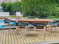 Klint Teak Outdoor Dining Stacking Armchair (Set of 4) - Ornate Home
