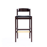 Klismos Barstool in Black and Dark Walnut (set of 3) - Ornate Home