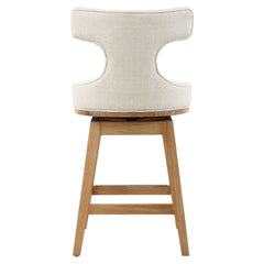 Klismos Off-White Fabric Counter Stool - Ornate Home