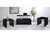 Knapp Black 3-piece Lift Top Coffee Table Set - Ornate Home