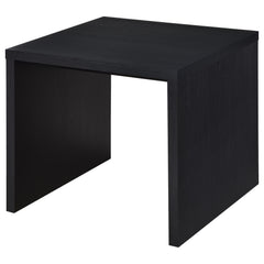 Knapp Black Engineered Wood Square Side End Table - Ornate Home