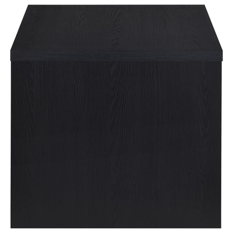 Knapp Black Engineered Wood Square Side End Table - Ornate Home