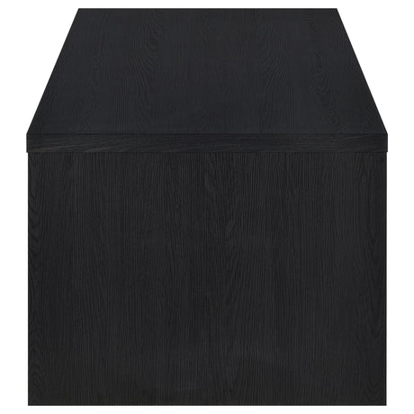 Knapp Black Lift Top Cocktail Coffee Table with Dual Drawers - Ornate Home