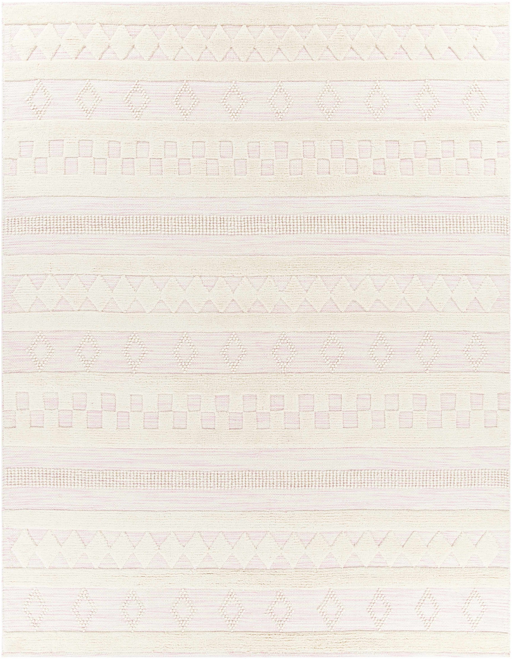 Knapp Pink Wool Rug - Clearance - Ornate Home