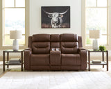 Knightington Brown PWR REC Love w/Audio Seating - Ornate Home