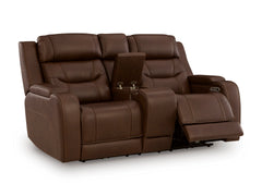 Knightington Brown PWR REC Love w/Audio Seating - Ornate Home