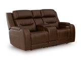 Knightington Brown PWR REC Love w/Audio Seating - Ornate Home
