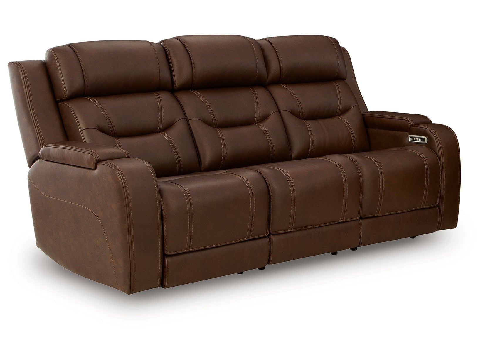 Knightington Brown PWR REC Sofa w/Audio Seating - Ornate Home