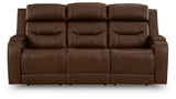 Knightington Brown PWR REC Sofa w/Audio Seating - Ornate Home