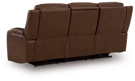 Knightington Brown PWR REC Sofa w/Audio Seating - Ornate Home