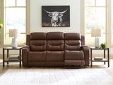 Knightington Brown PWR REC Sofa w/Audio Seating - Ornate Home