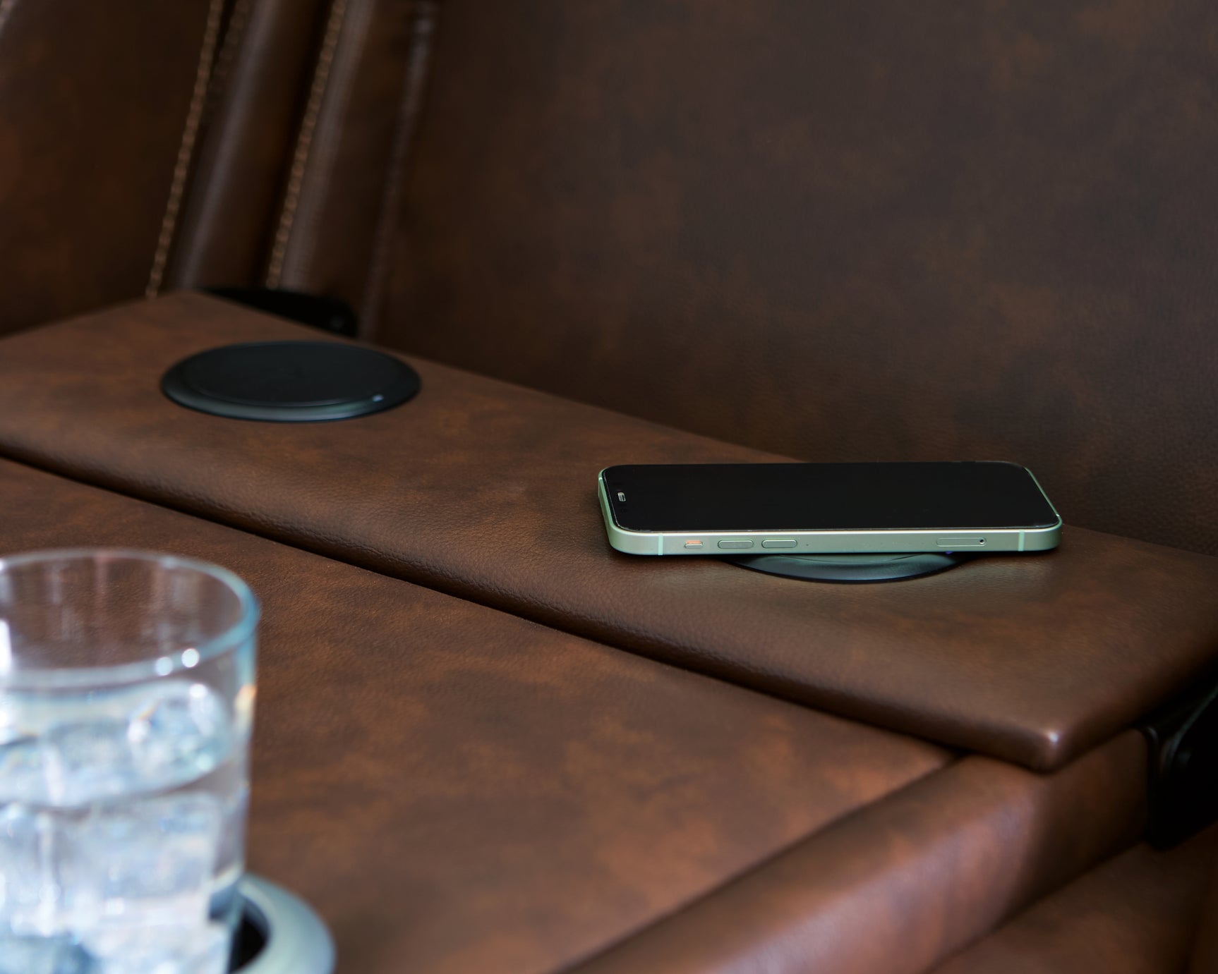 Knightington Brown PWR REC Sofa w/Audio Seating - Ornate Home