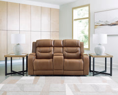 Knightington Caramel PWR REC Love w/Audio Seating - Ornate Home