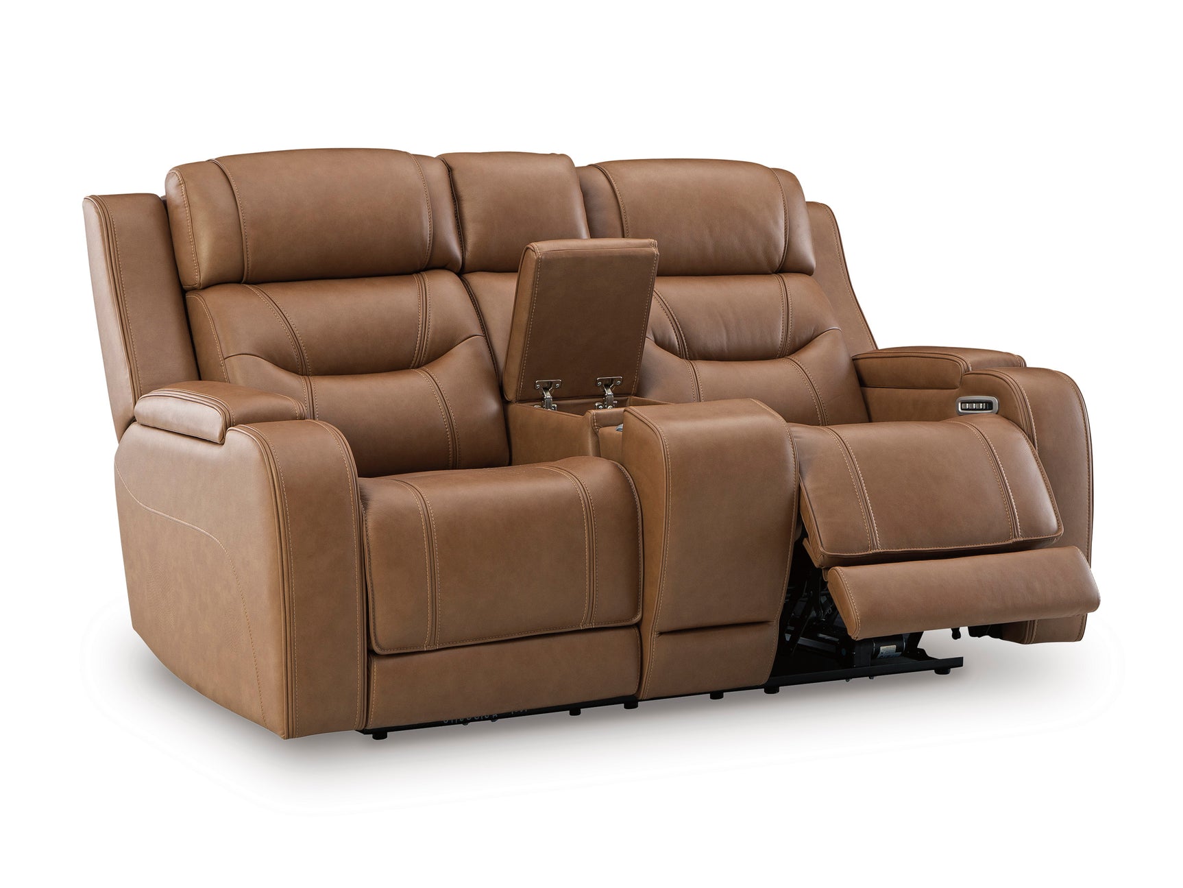 Knightington Caramel PWR REC Love w/Audio Seating - Ornate Home