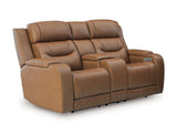 Knightington Caramel PWR REC Love w/Audio Seating - Ornate Home