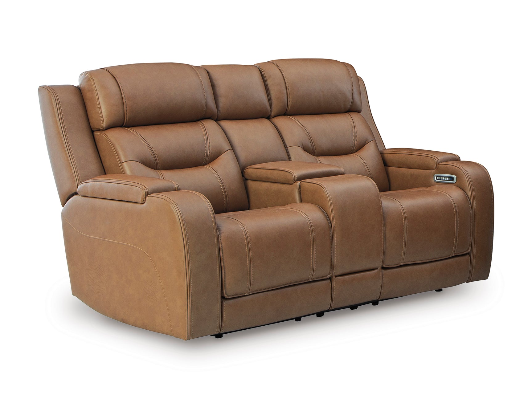 Knightington Caramel PWR REC Love w/Audio Seating - Ornate Home