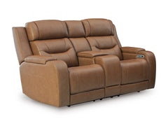 Knightington Caramel PWR REC Love w/Audio Seating - Ornate Home