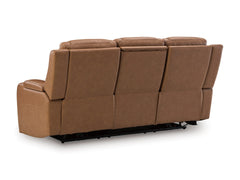 Knightington Caramel PWR REC Sofa w/Audio Seating - Ornate Home