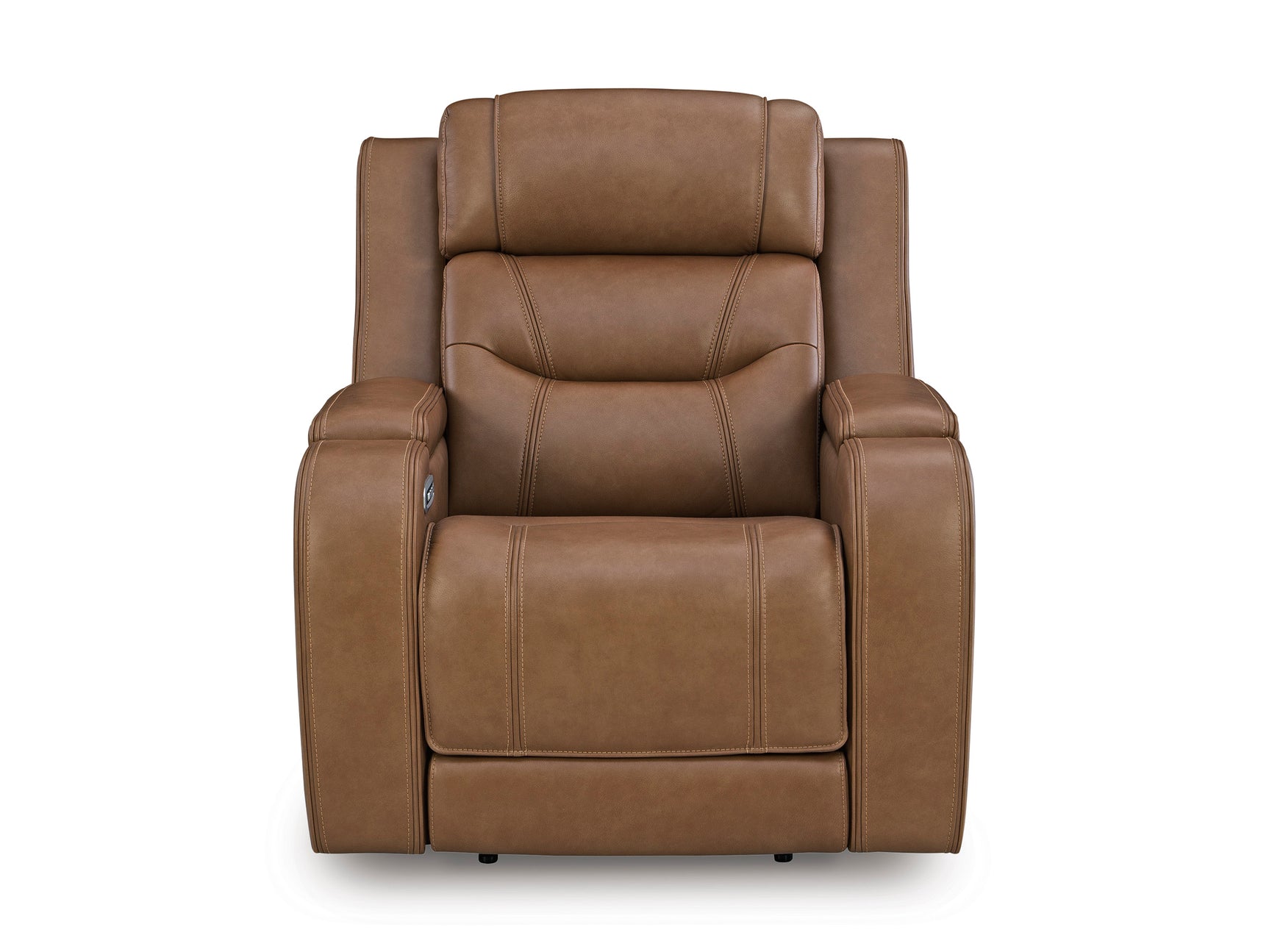 Knightington Caramel Power Recliner w/Audio Seating - Ornate Home