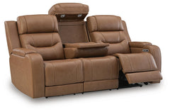 Knightington Caramel Power Reclining Sofa, Loveseat and Recliner - Ornate Home