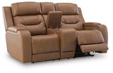Knightington Caramel Power Reclining Sofa, Loveseat and Recliner - Ornate Home