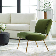 Knoll Green Mid-Century Accent Chair - Ornate Home