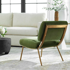 Knoll Green Mid-Century Accent Chair - Ornate Home