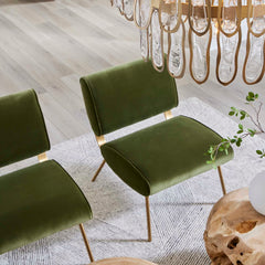 Knoll Green Mid-Century Accent Chair - Ornate Home