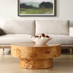 Knots Poplar Round Coffee Table - Ornate Home