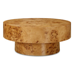 Knots Poplar Round Coffee Table - Ornate Home