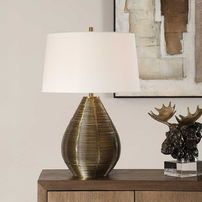 Knowles Brass Table Lamp - Ornate Home