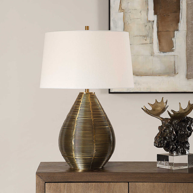 Knowles Brass Table Lamp - Ornate Home