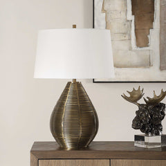 Knowles Brass Table Lamp - Ornate Home