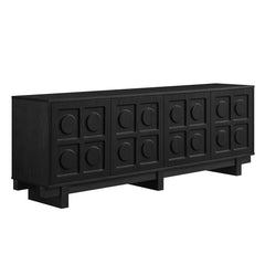 Knox Black 71 Inch TV Stand - Ornate Home