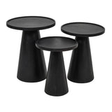 Knox Black Nesting Tables (Set of 3) - Ornate Home