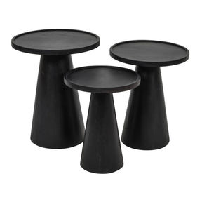 Knox Black Nesting Tables (Set of 3) - Ornate Home