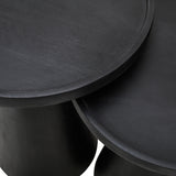 Knox Black Nesting Tables (Set of 3) - Ornate Home