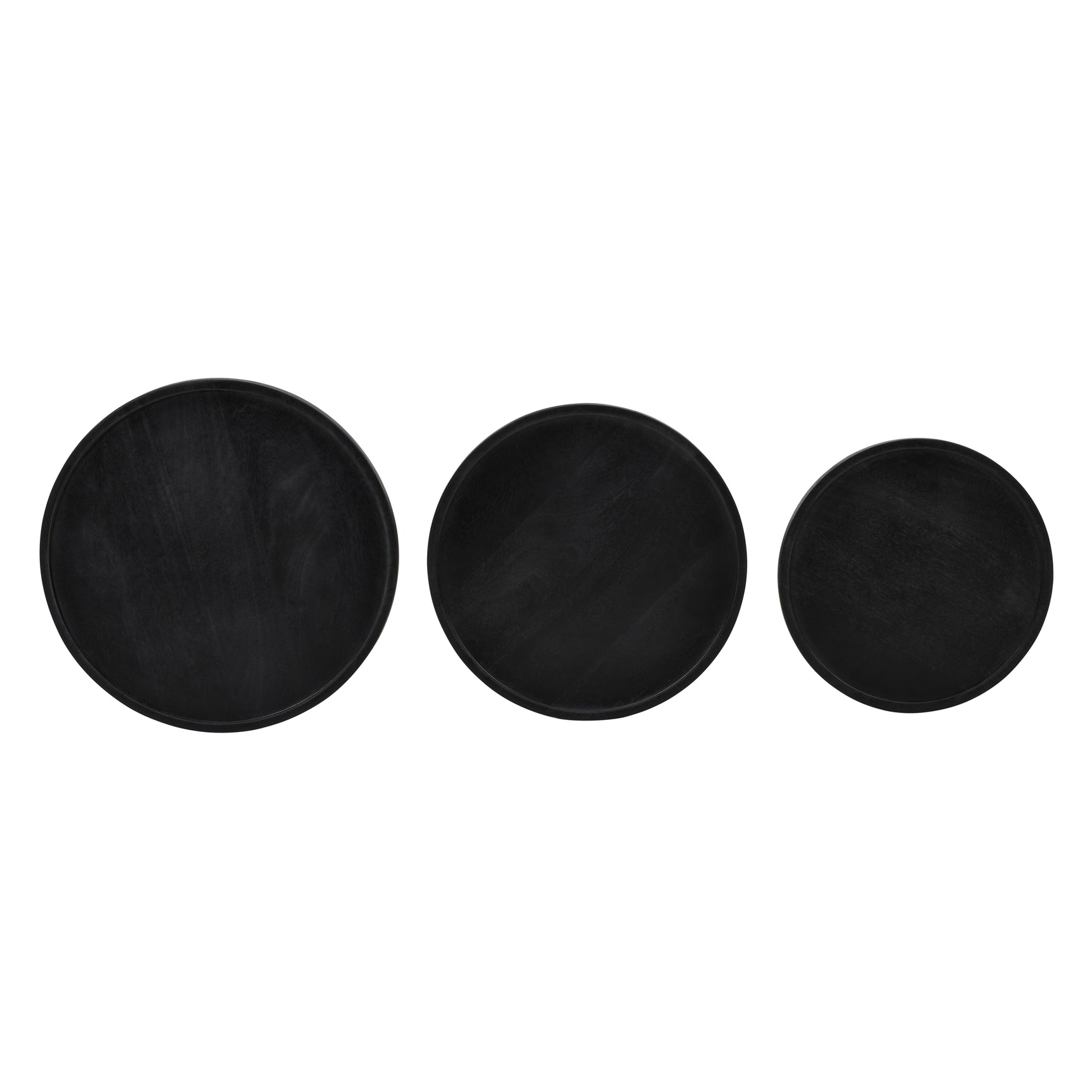 Knox Black Nesting Tables (Set of 3) - Ornate Home