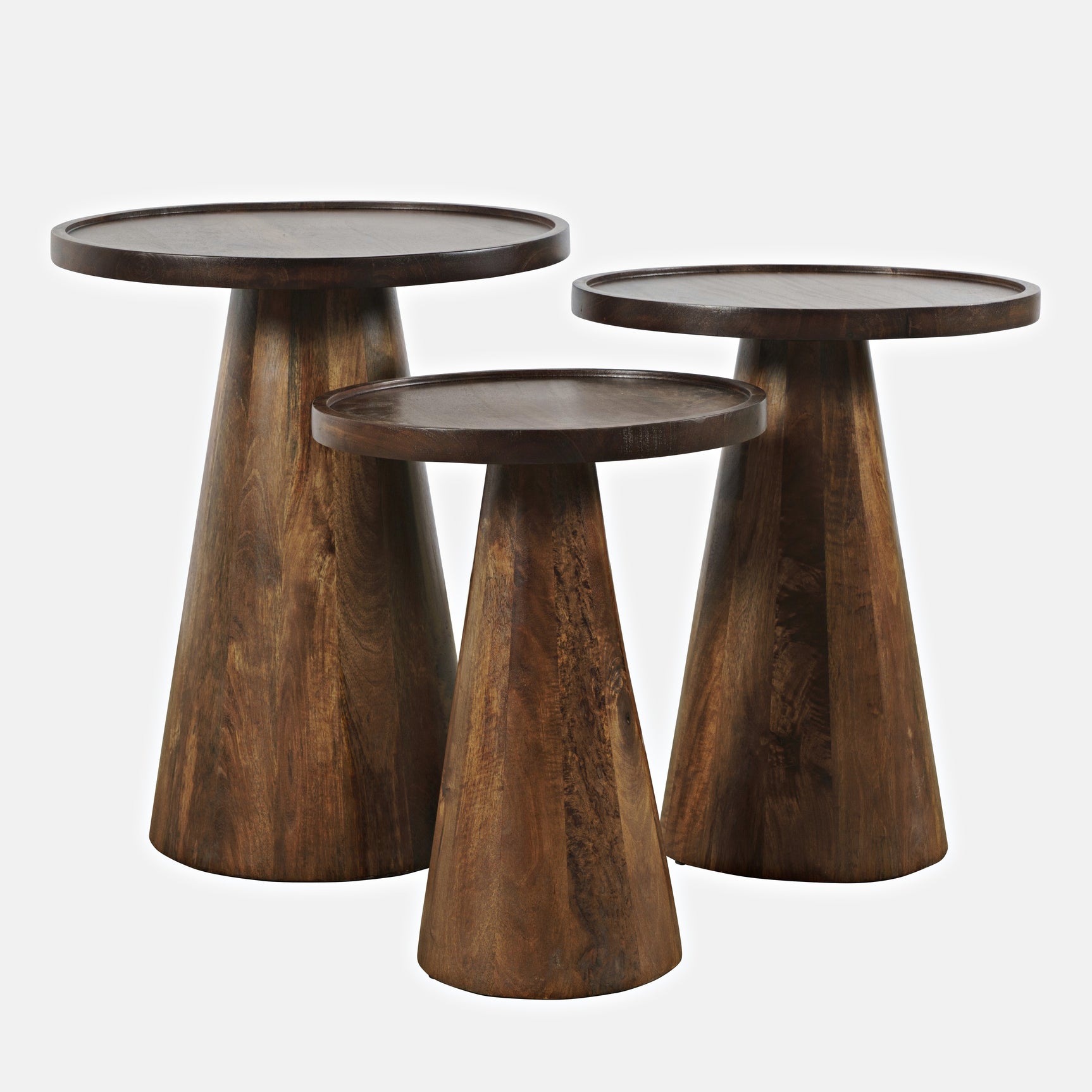 Knox Chestnut Nesting Tables (Set of 3) - Ornate Home
