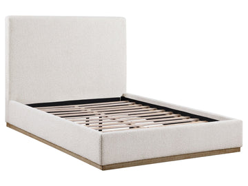 Knox Cream Eastern King Upholstered Panel Bed - Ornate Home