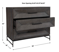 Knox Dark Walnut Accent Chest - Ornate Home