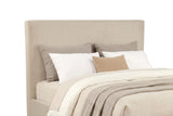 Knox Khaki Eastern King Fabric Upholstered Platform Bed - Ornate Home