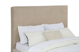 Knox Khaki Queen Fabric Upholstered Platform Bed - Ornate Home