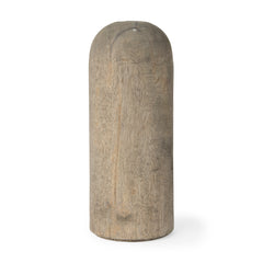 Knox Large Gray-Wash Wood Decorative Object