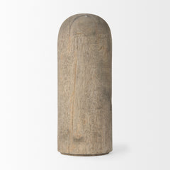 Knox Large Gray-Wash Wood Decorative Object