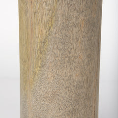Knox Large Gray-Wash Wood Decorative Object