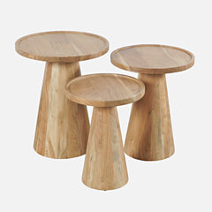 Knox Natural Nesting Tables (Set of 3) - Ornate Home
