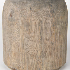 Knox Short Gray-Wash Wood Decorative Object - Ornate Home